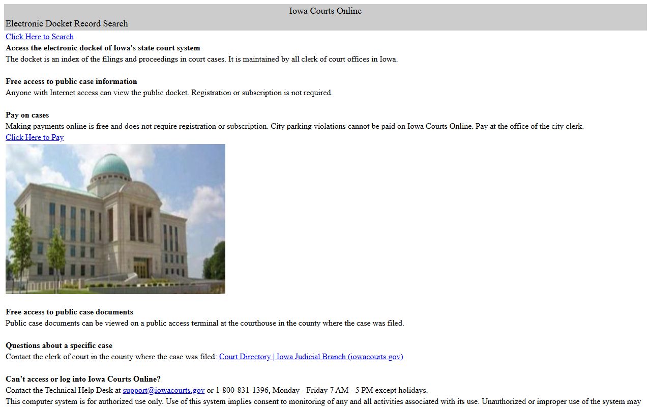 Jasper County court records after arrest Iowa Courts Online Search
